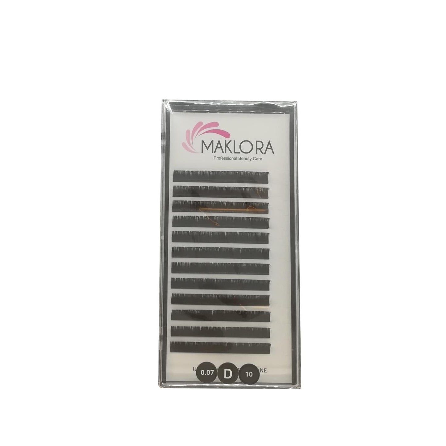 Maklora False Eyelashes - Volume Silk Eyelashes D Curl 0.07 Thickness 10mm Length