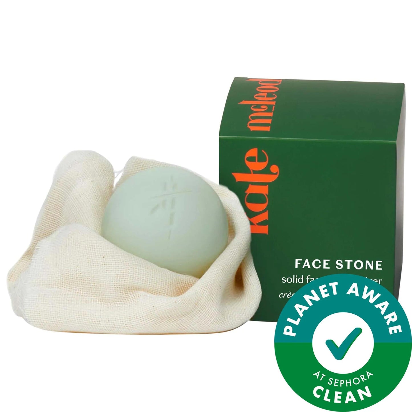 Face Stone Nourishing Solid Facial Oil with Tamanu + Blue Tansy - Vegan, Gluten-Free, Cruelty-Free Moisturizer