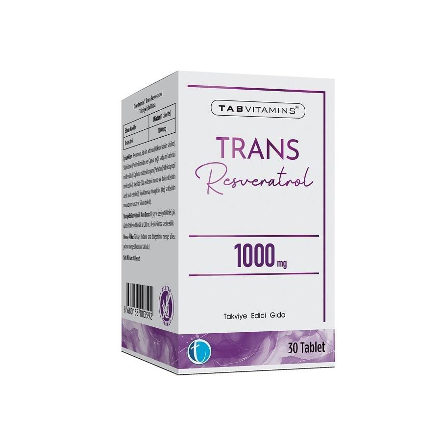 Tabvitamins Trans Resveratrol Antioxidant Supplement 30 Tablets