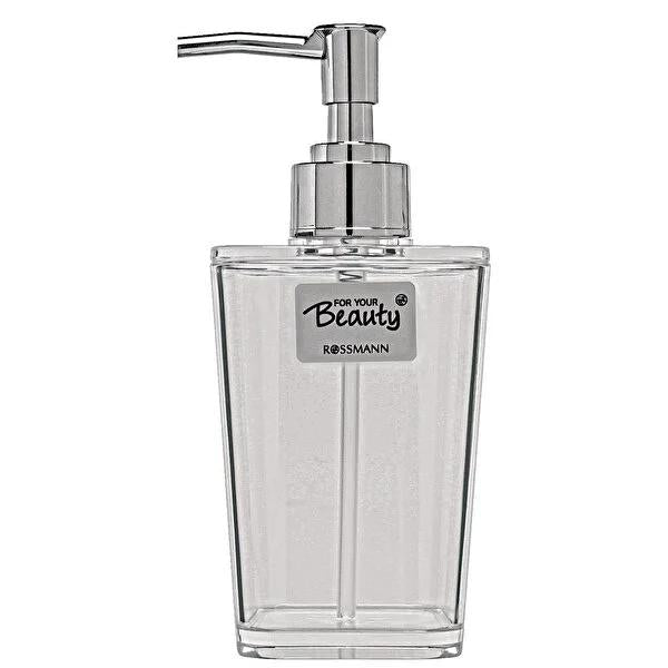 For Your Beauty Corner Liquid Soap Dispenser - Modern Square Design, Space-Saving Bathroom & Kitchen Hand Soap Dispenser