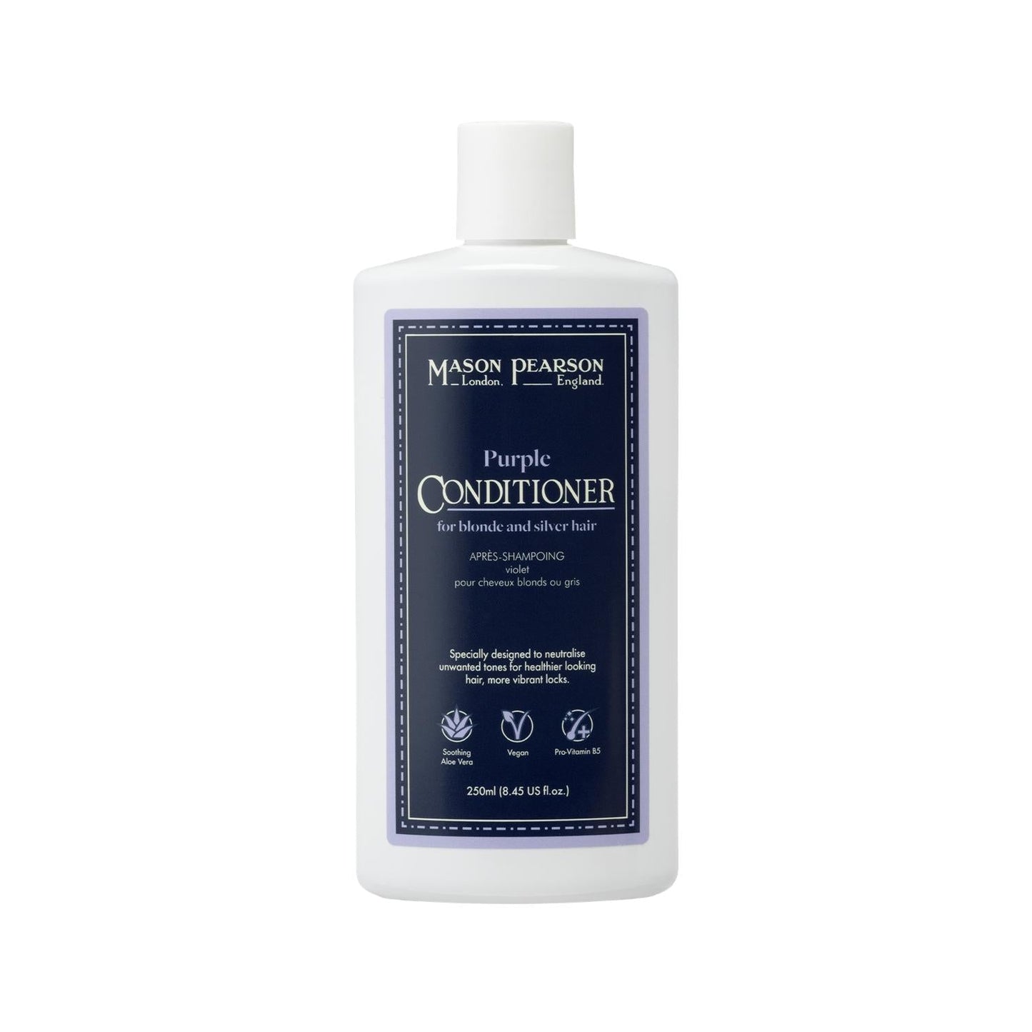 Mason Pearson Purple Shampoo for Blonde & Grey Hair - 8.45 fl oz Toning Shampoo for Color-Treated Hair