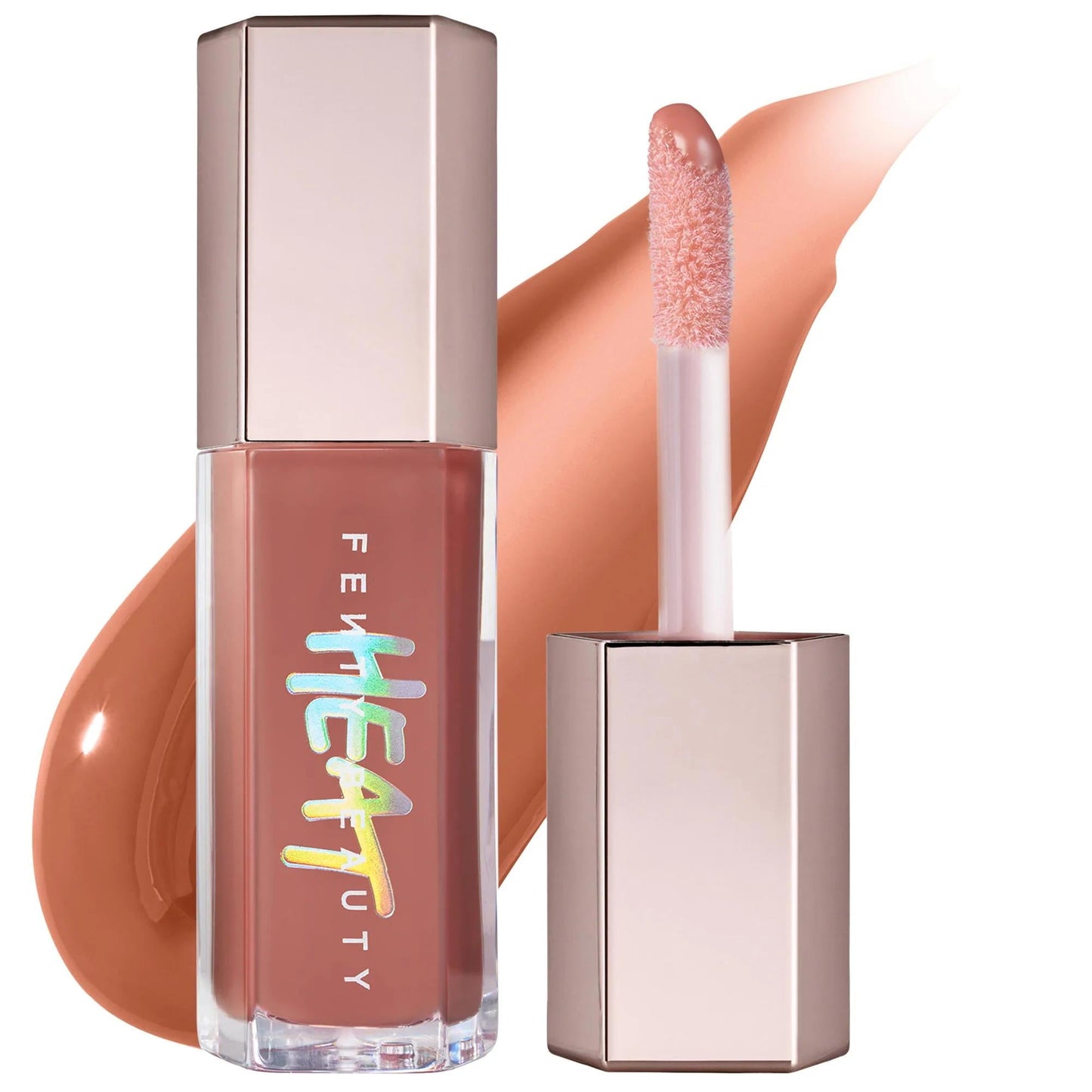 Fenty Beauty Gloss Bomb Heat: Plumping Lip Luminizer & Gloss, Fuller Lips, High Shine, Tinted - Cruelty-Free Lip Gloss