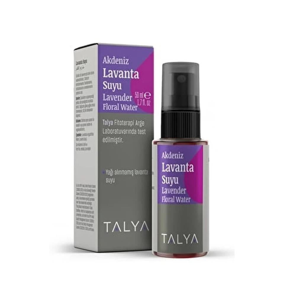 Talya Pure Lavender Water Toner for Natural Skincare - 50ml, Calming, Refreshing, and Moisturizing