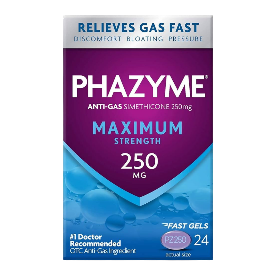 Phazyme Anti‑Gas Softgels (24 count)