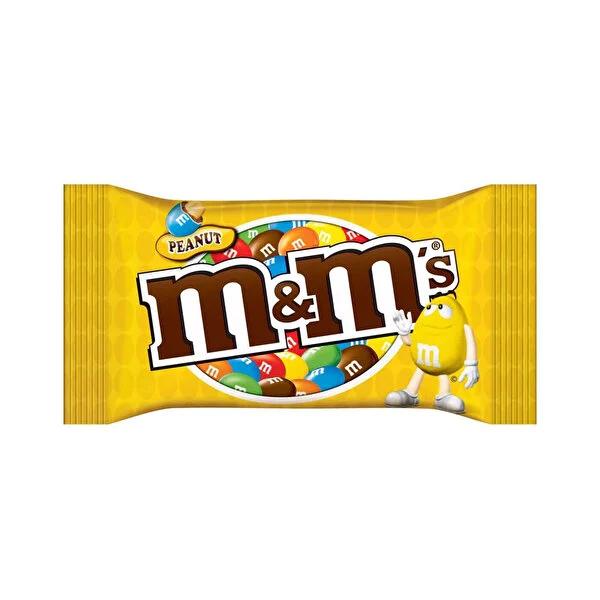 M&M's Peanut Chocolate Candy - 45g Pack - Classic Peanut & Milk Chocolate Snack, Colorful Shells, Enjoyable Treat