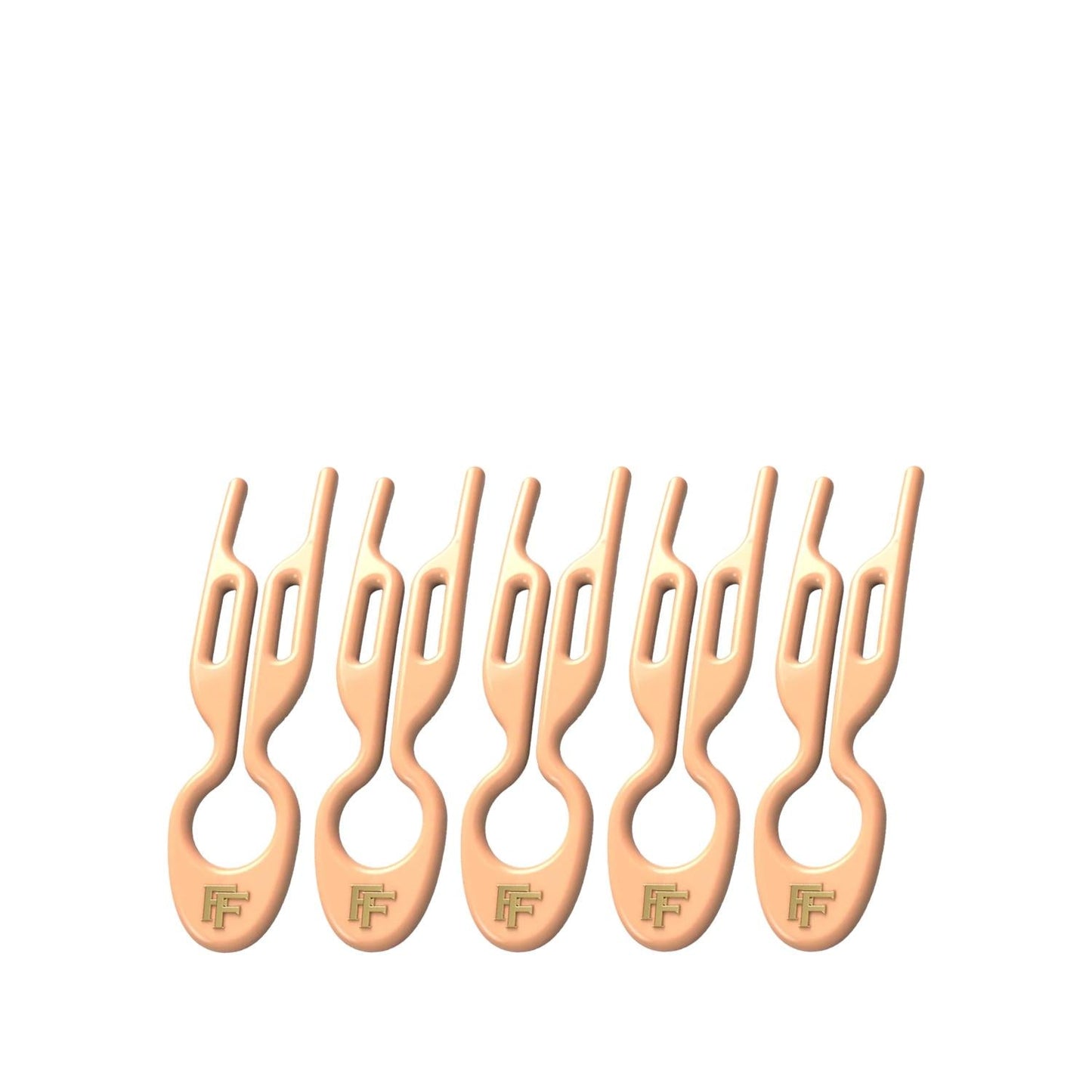 Fiona Franchimon No 1 Hairpin Peach Fuzz 5-Pack