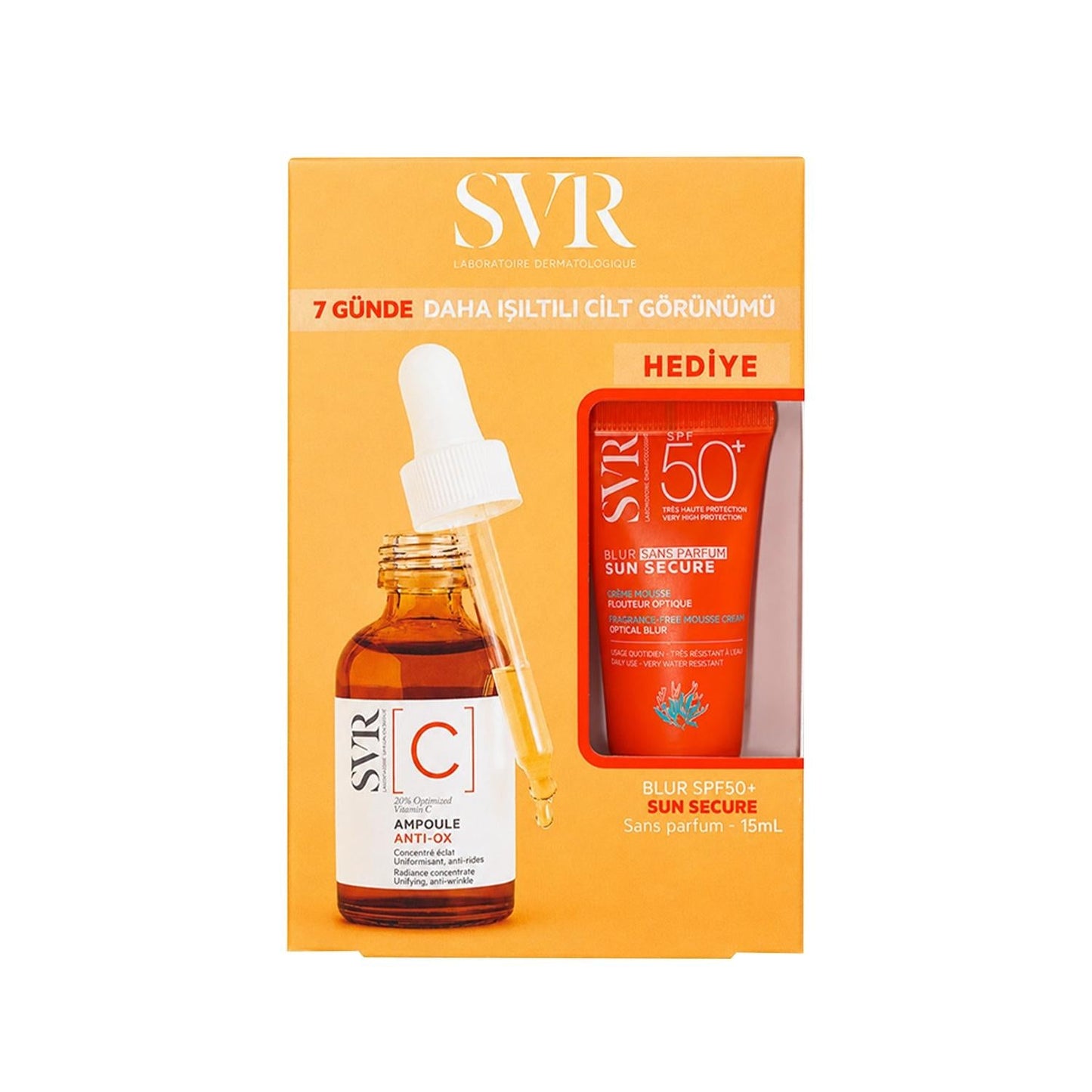 SVR Ampoule Anti-Ox Vitamin C Serum & Sun Secure Blur SPF50+ Set