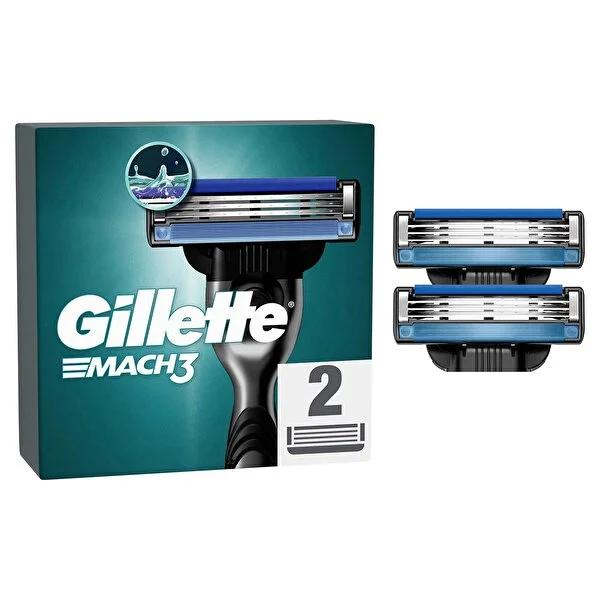 Gillette Mach3 Razor Blade Refills for Men - 3 DuraComfort Blades, Reduced Irritation - Compatible with Mach3 Razors