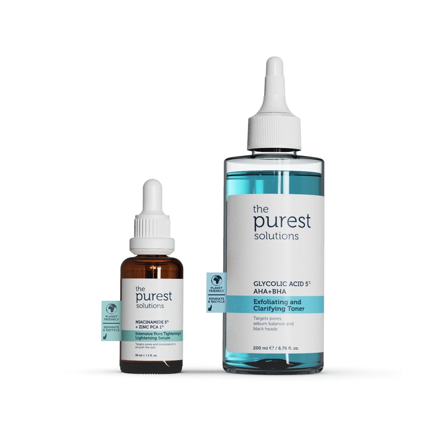 The Purest Solutions Acne Prevention Skincare Set - Sebum Regulation, Pore Tightening Treatment for Oily Skin