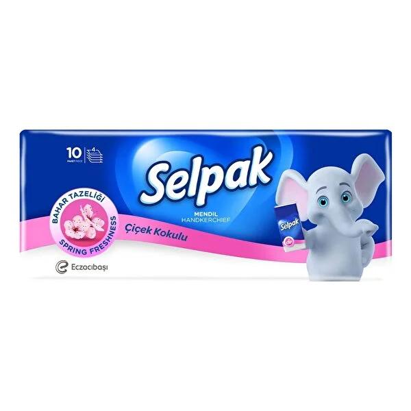 Selpak Spring Flowers Pocket Tissue - Super Absorbent - 10 Packs