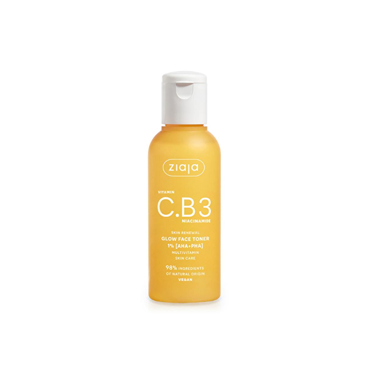 Ziaja Vitamin C Face Toner with Niacinamide - 4.06 fl oz Antioxidant Skincare for Dry, Mature Skin