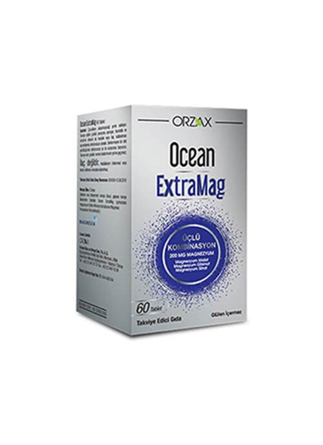 Orzaks Ocean ExtraMag 60 Tablets Magnesium Dietary Supplement for Adults and Adolescents