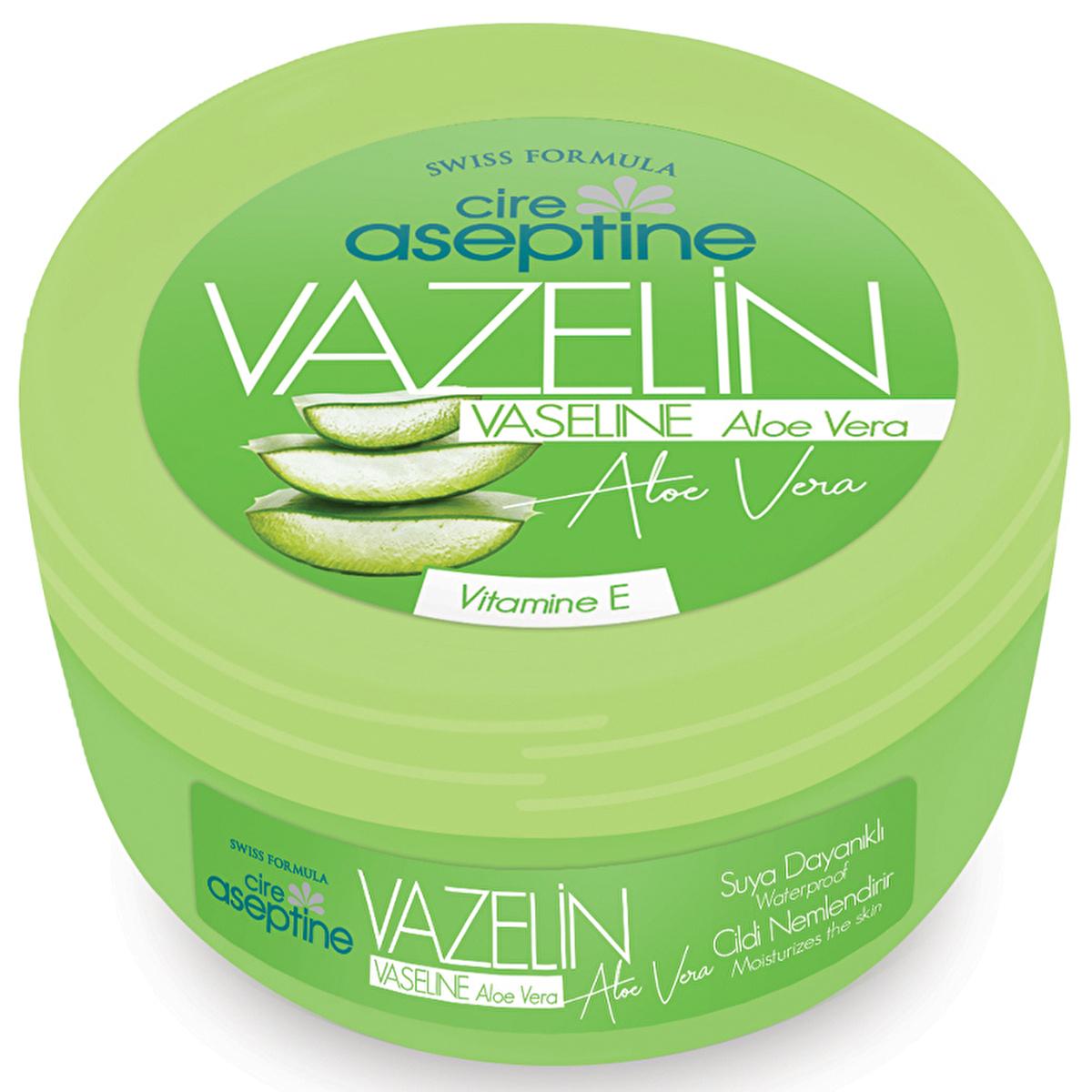 Cire Aseptine Aloe Vera Moisturizer - Soothing Dry Skin with Vitamin E & Waterproof Protection