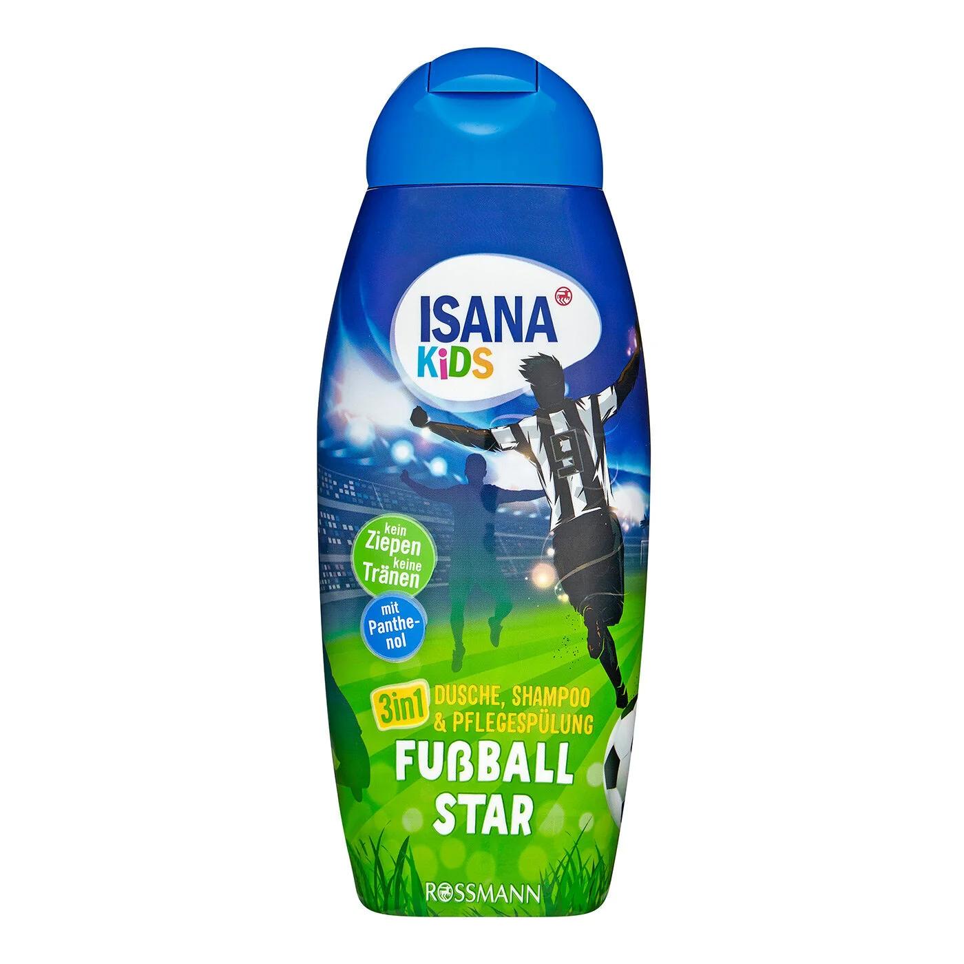 Isana Kids 3-in-1 Football Star Shower Gel & Shampoo 300 ml