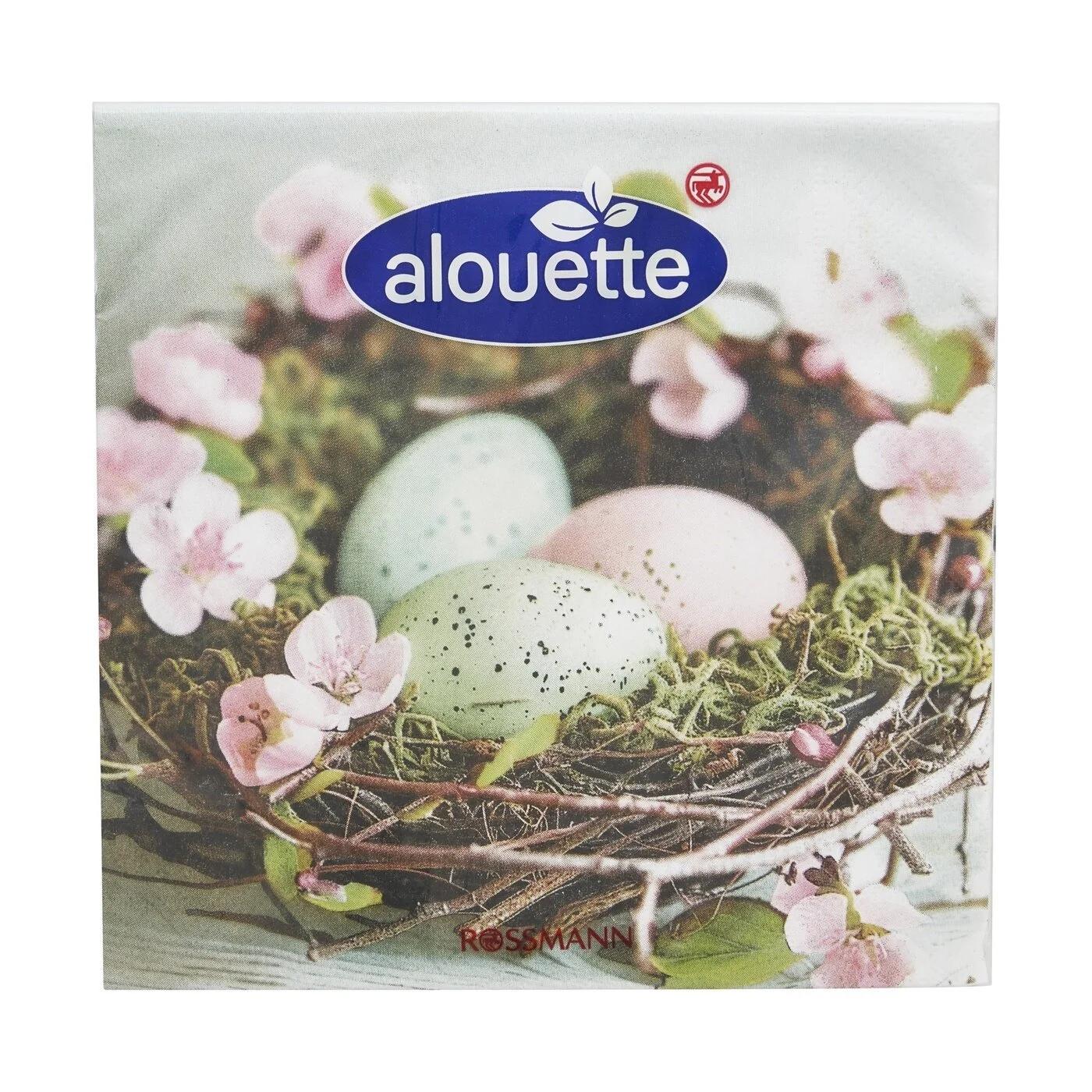 Alouette Spring Egg Pattern Napkins for Table Decor 20-Pack
