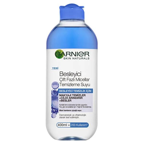 Garnier Micellar Water Makeup Remover - Gentle, Nourishing Cleanser for Sensitive Skin - Double-Phase Formula, 400ml
