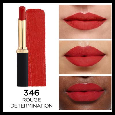 L'Oreal Paris Color Riche Intense Volume Matte Lipstick - 346 Rouge Determination - Volumizing, Hydrating Red Matte Lipstick