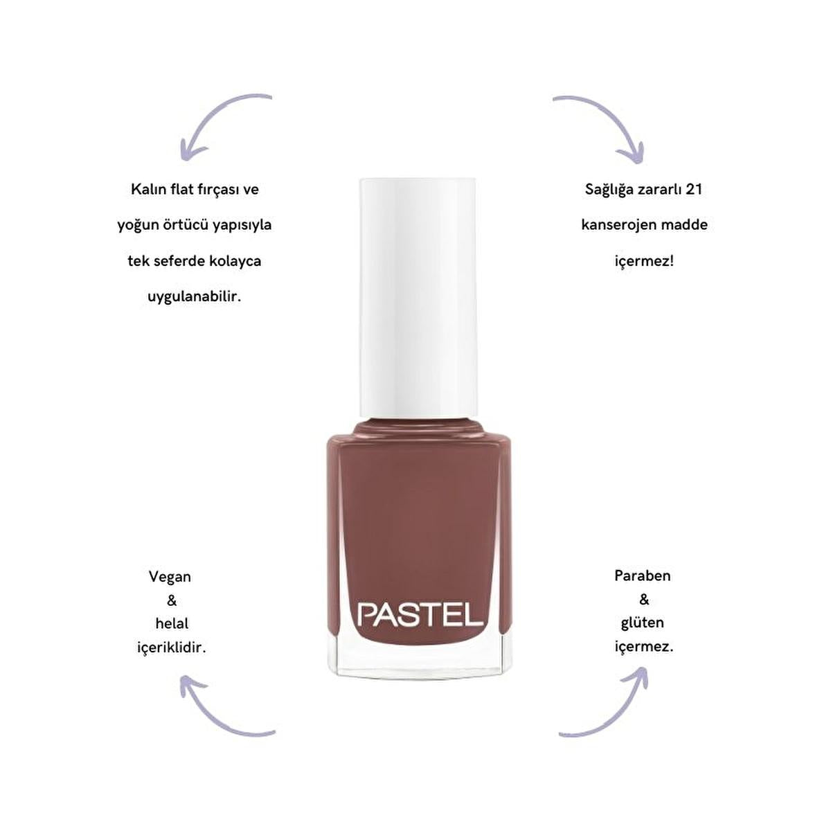 Pastel Nail Polish 370 Vegan & Cruelty-Free Nail Polish - Healthy, Chemical-Free Cosmetics for Fashion Enthusiasts
