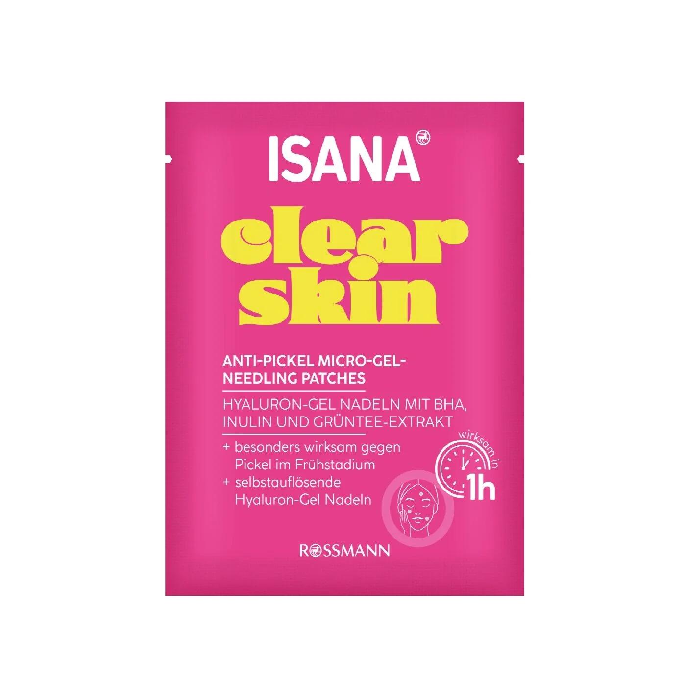 Isana Clear Skin Micro-Needle Blemish Patches 6 Count