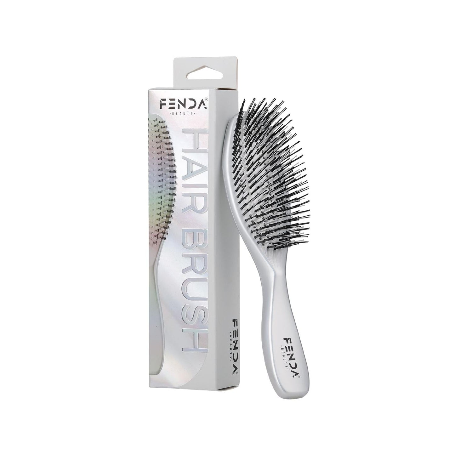 Fenda Professional 4-Pin Slim Hair Brush in Moonstone White