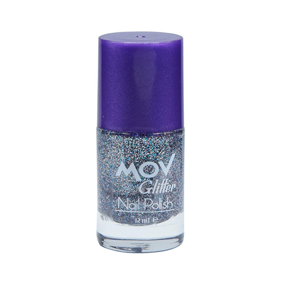 Mov Glitter Nail Polish - Customizable Glitter Intensity for Nail Art Designs