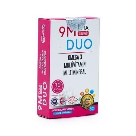 9M 10 Days Vit Duo Omega 3 & Multivitamin Softgels 30 Count
