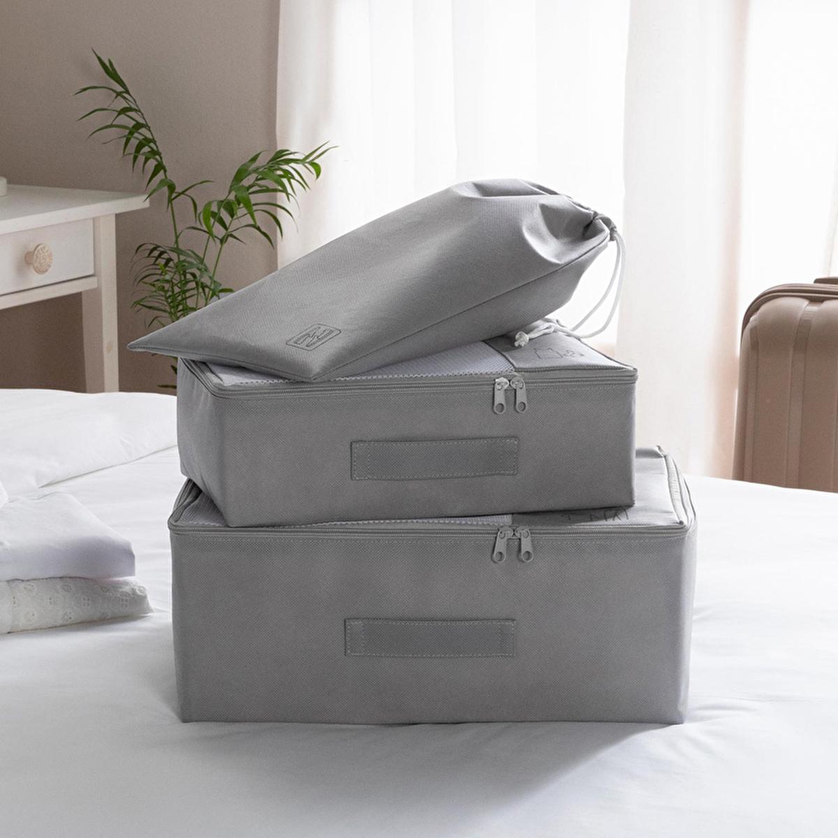 Ocean Home: Ultimate Luggage Organizer Set - Space Saving Travel Packing Cubes, Suitcase Organization - 3 Piece Set