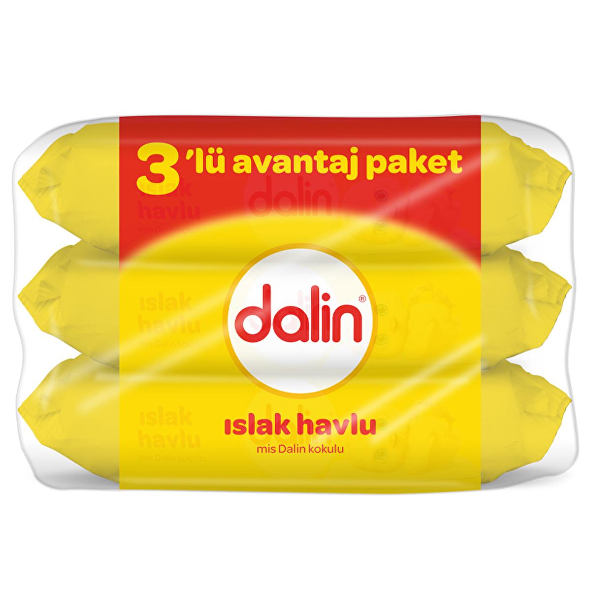 Dalin Klasik Baby Wet Wipes - Hypoallergenic & Dermatologically Tested, Soft & Gentle on Skin, 3x56 Count