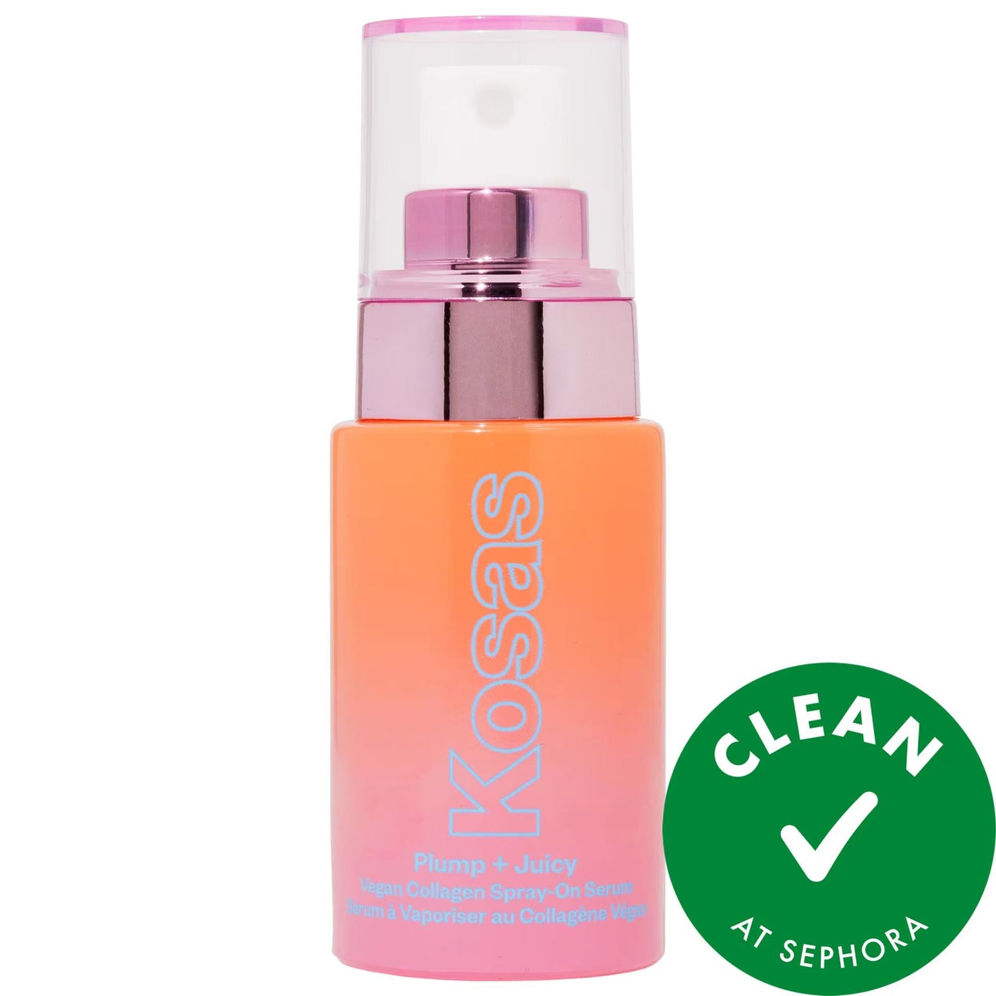 Mini Plump + Juicy Vegan Collagen + Probiotic Spray-On Serum: Hydrates, Firms & Lifts Skin - Cruelty-Free Anti-Aging Skincare