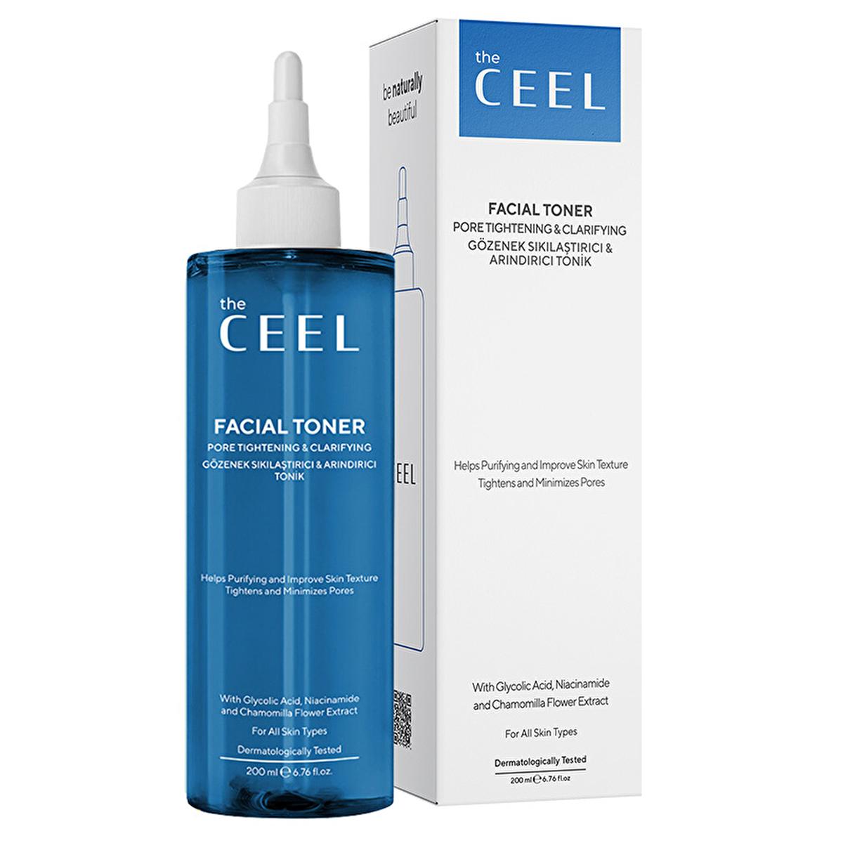Ceel Pore Tightening Toner - Salicylic & Glycolic Acid, Niacinamide - Unclogs Pores, Reduces Oil, Improves Skin Tone (6.76 fl oz)
