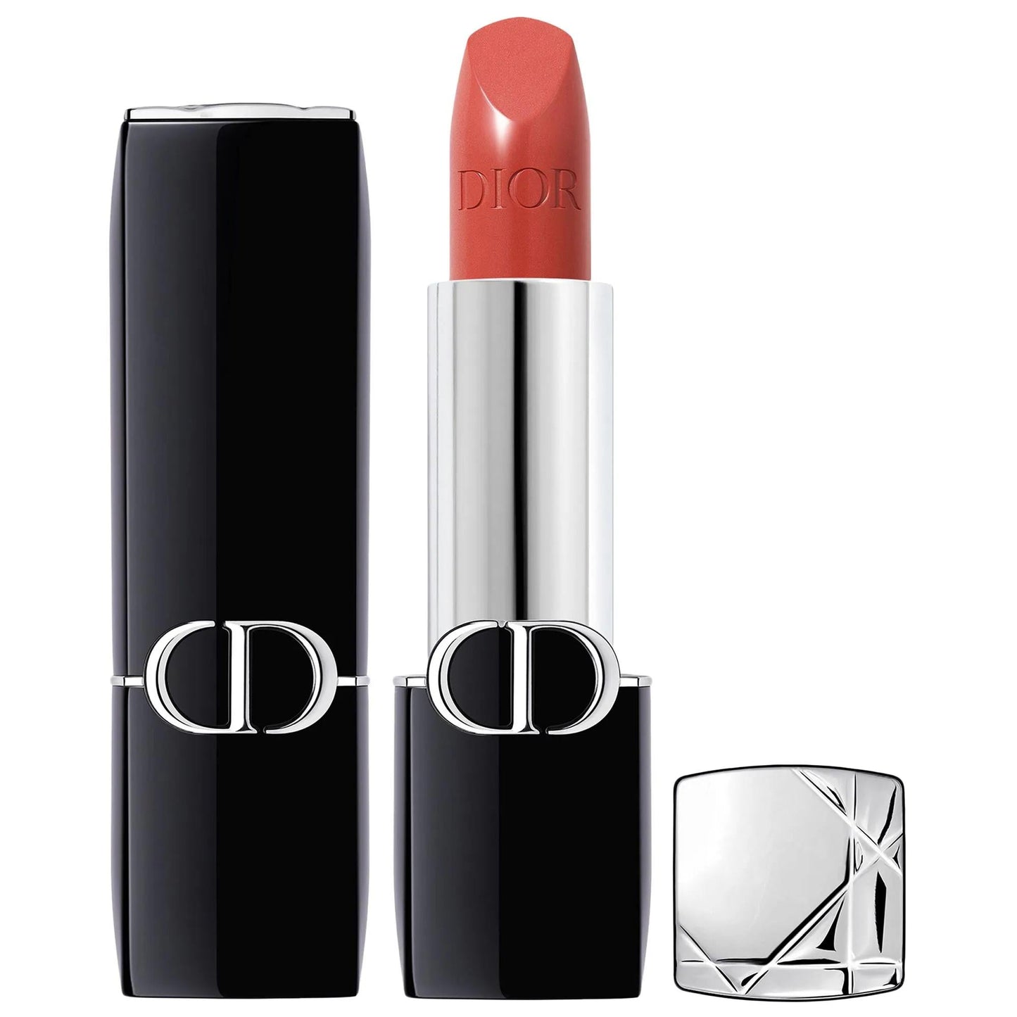 Dior Rouge Refillable Lipstick - Long-Lasting Hydrating Lip Color with Floral Lip Care