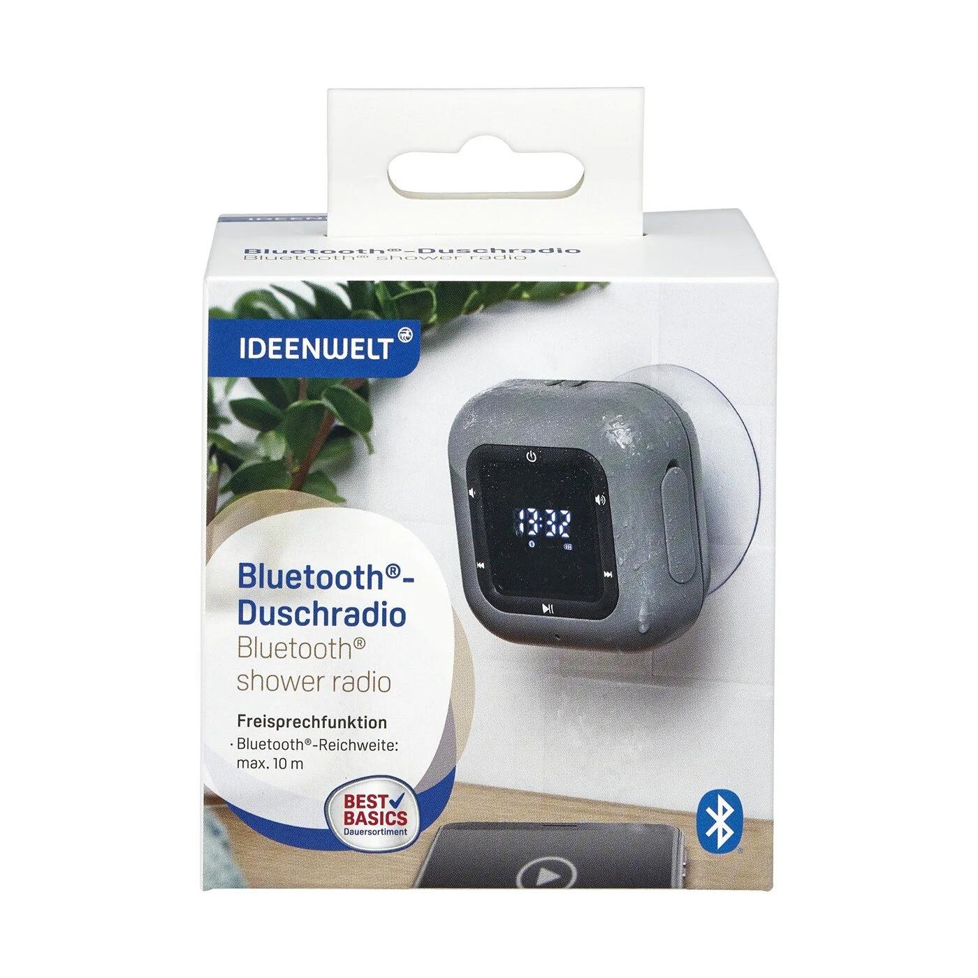 Ideenwelt Bluetooth Shower Radio with Suction Cup