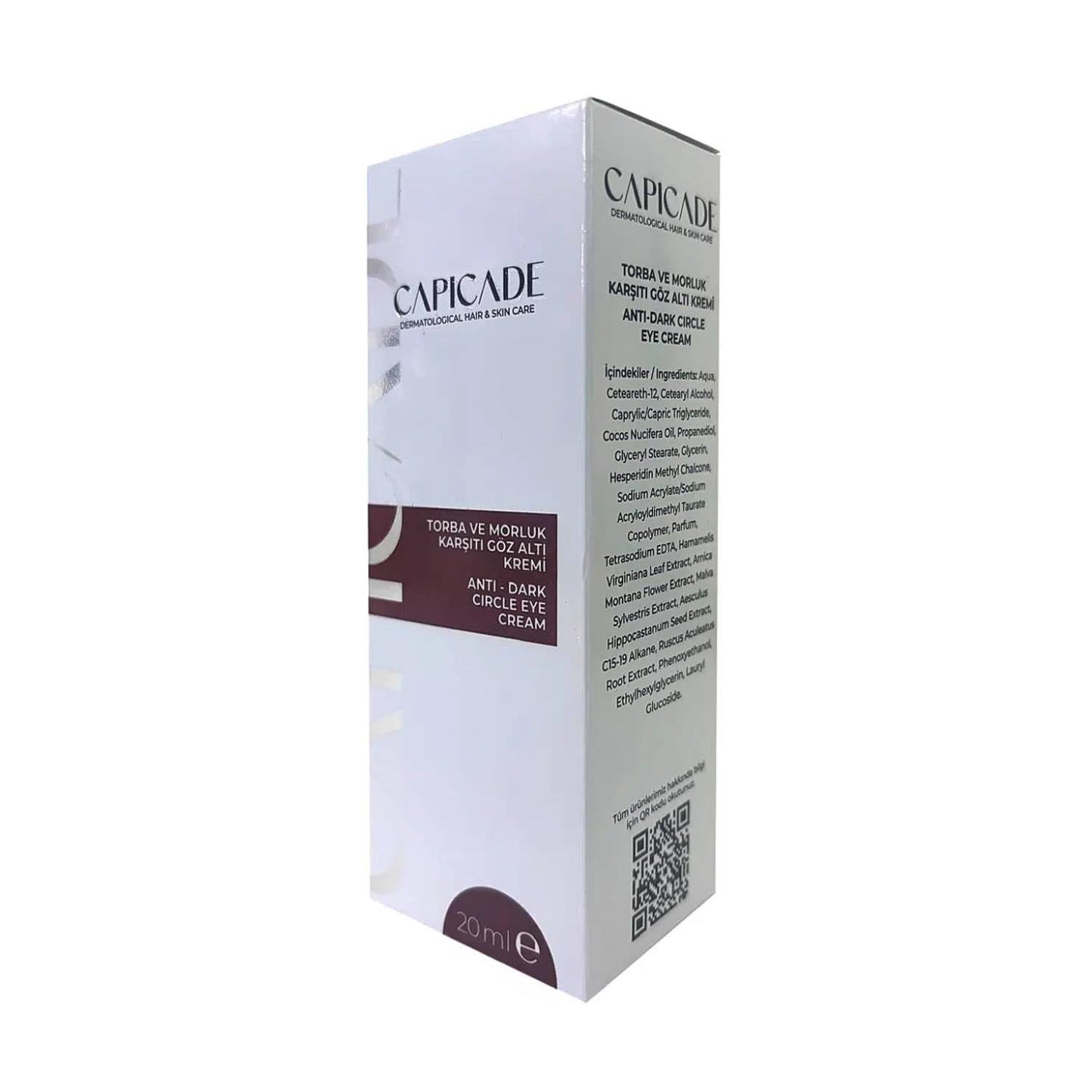 Capicade Under Eye Cream for Puffiness & Dark Circles 20 ml