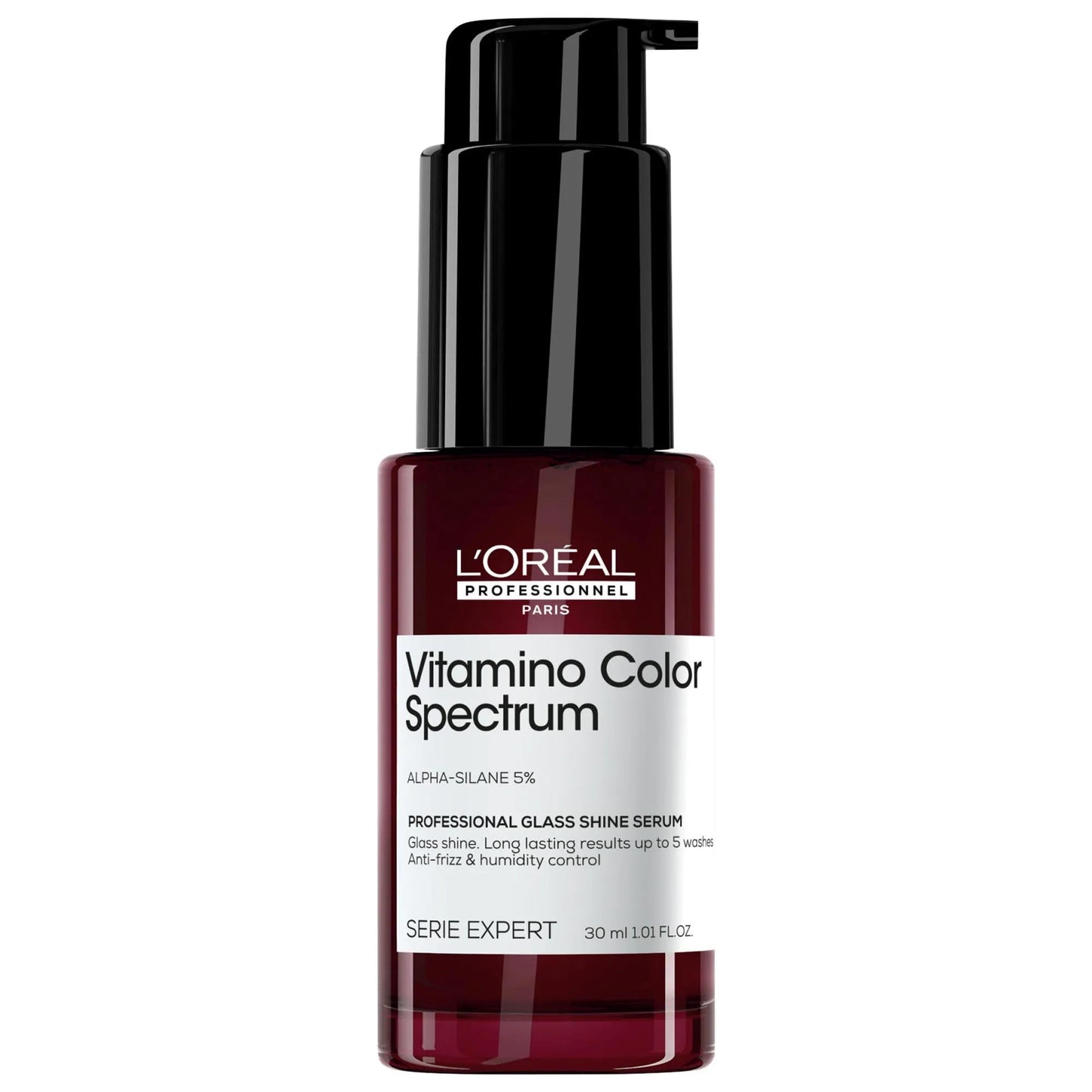 Mini Vitamino Color Spectrum Glass Shine Hair Serum: UV & Heat Protection, Anti-Frizz, Lasting Color Vibrancy - Professional Leave-In Treatment