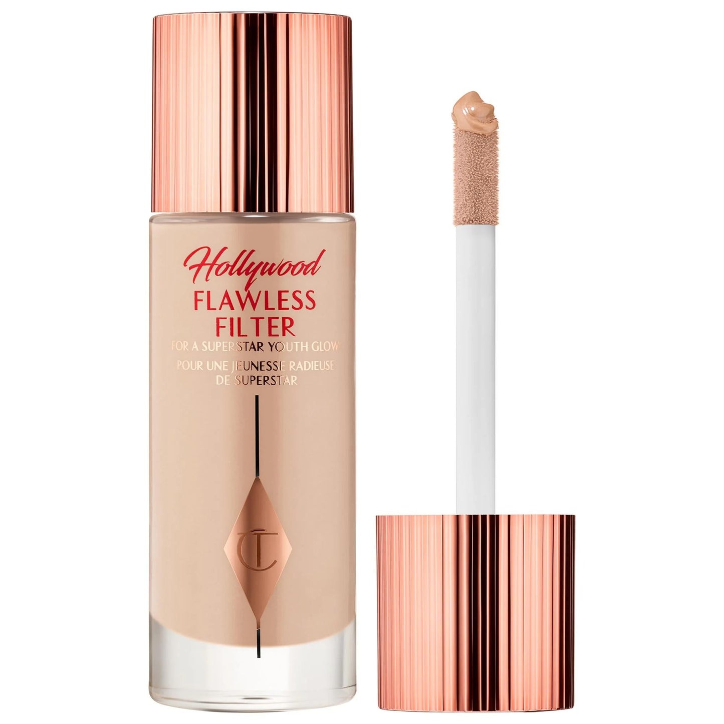 Hollywood Flawless Filter: Complexion Booster & Liquid Highlighter for Radiant, Youthful Glow & Real-Life Filter Effect