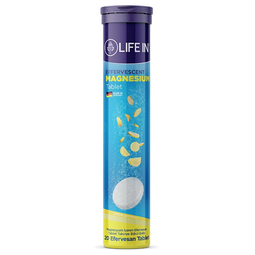 Life In Magnesium Effervescent Daily Mineral Support, 20 Tablets