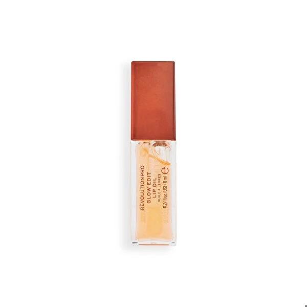 Revolution Pro Goddess Glow Orange Shimmer Lip Oil: Hydrating, Vegan, Cruelty-Free, Non-Sticky Lip Gloss with Jojoba & Vitamin E - Forever