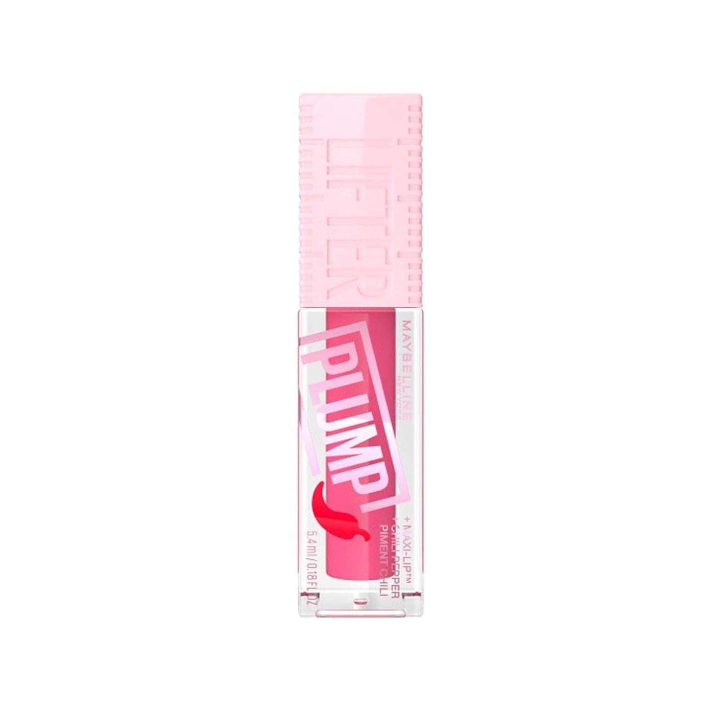 Maybelline New York Lifter Plump Lip Gloss - Pink Sting Shade, Moisturizing & Plumping Effect