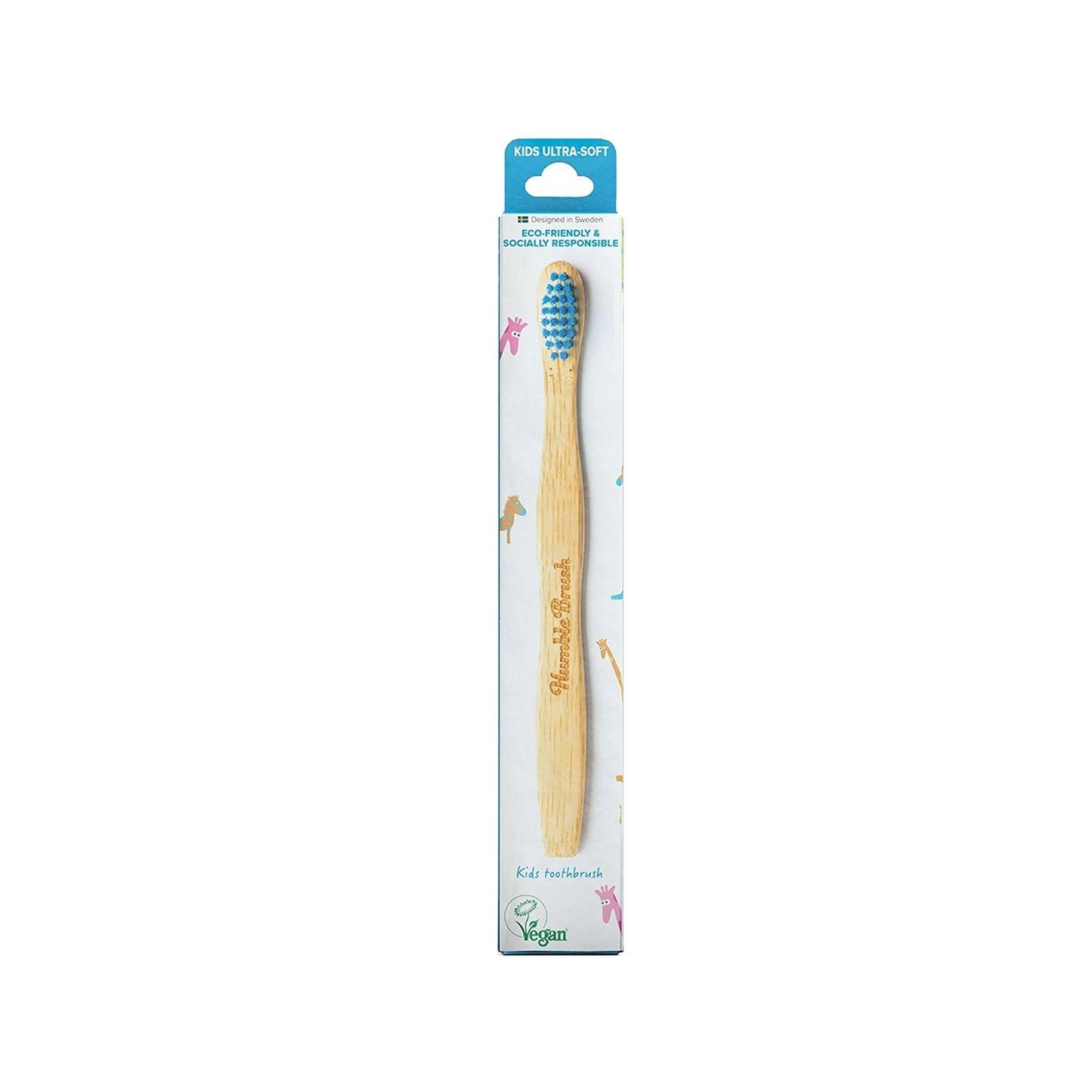 Humble Brush Ultra Soft Children's Toothbrush - Gentle Oral Care for Kids, Soft Bristles, Blue Color