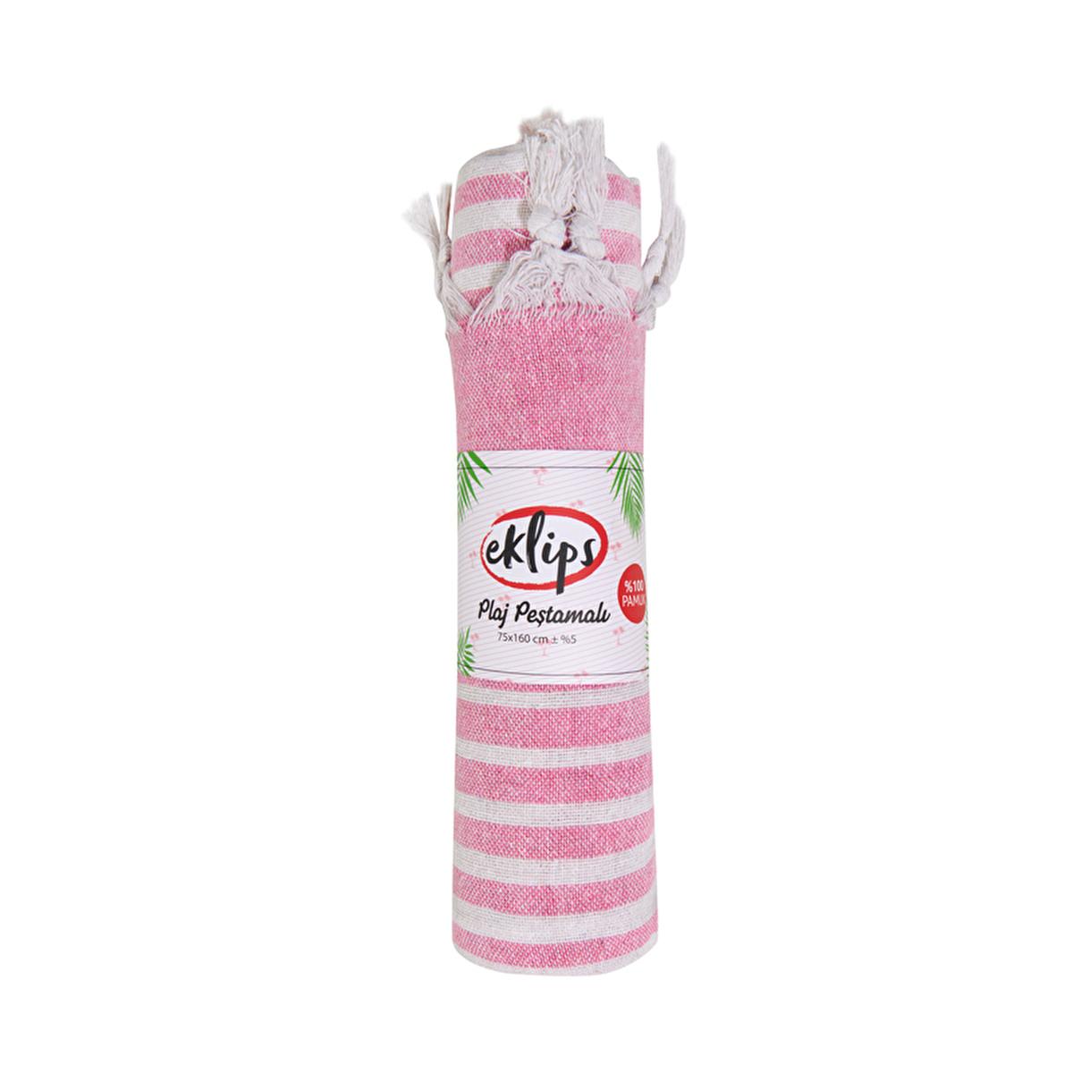 Eklips Pink Peshtemal Towel: Lightweight Turkish Beach, Spa & Hamam Towel - Stylish, Compact & Quick-Drying
