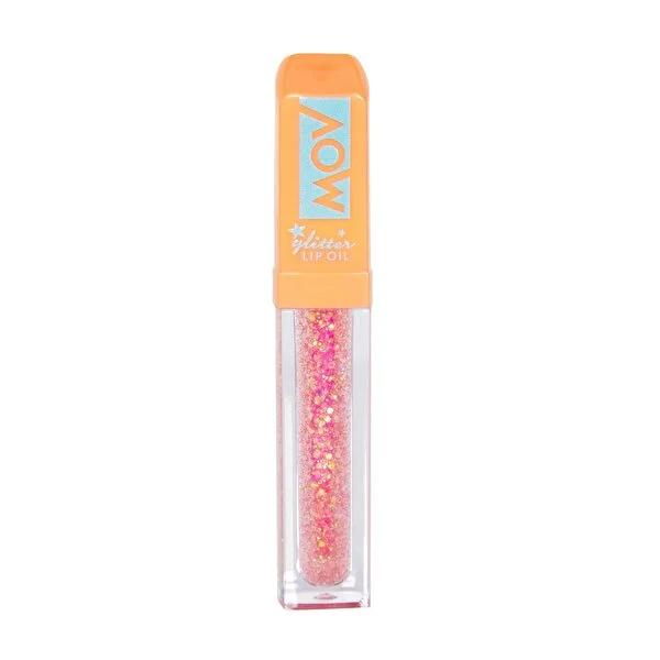 Mov Glitter Lip Gloss No:4 Orange - Long-Lasting, Moisturizing Lip Gloss for Vibrant Color and Shine