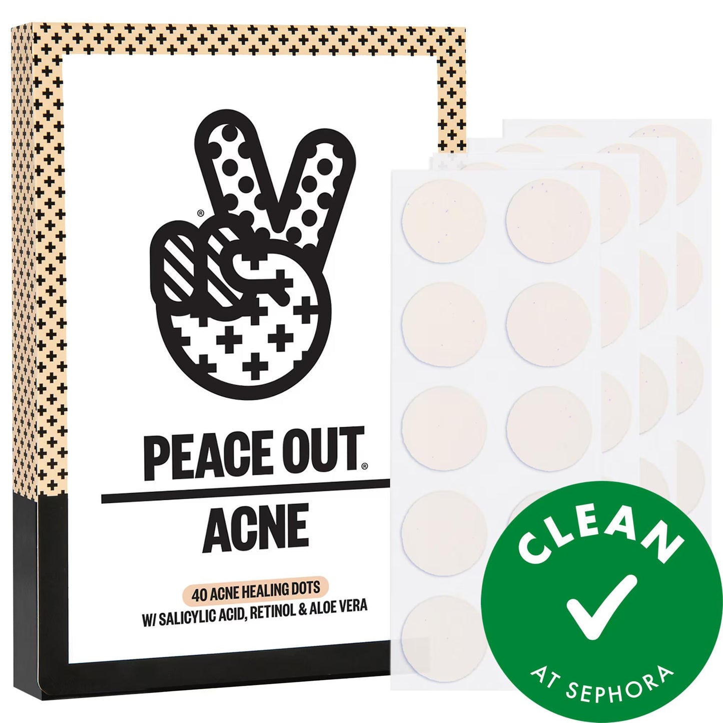 COSRX Salicylic Acid Acne Healing Dots - Hydrocolloid Patches for Overnight Acne Treatment, Vegan & Cruelty-Free