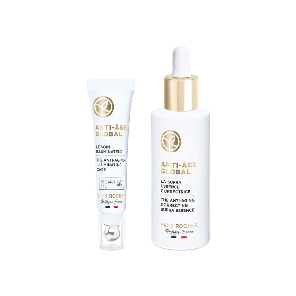 GŸndŸz Anti-Aging Skincare Set - Plant Stem Cell Day Serum & Eye Cream for Anti-Age Global Benefits