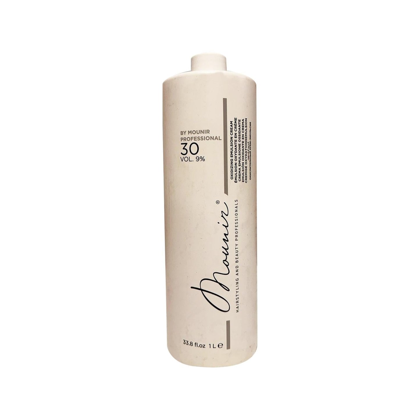 Mounir 30 Volume 9% Hair Oxidizing Cream 1000ml - Professional Hair Bleach Developer
