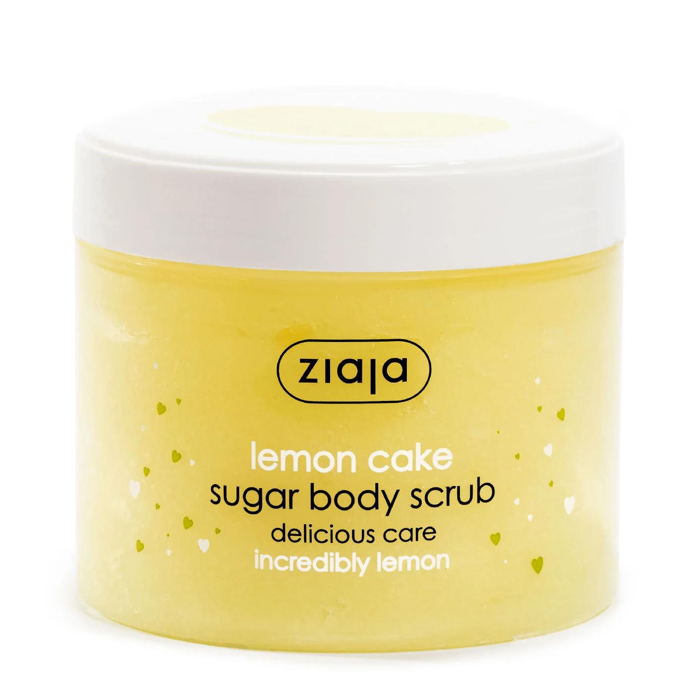 Ziaja Lemon Cake Sugar Body Scrub for Smooth Skin 300 ml