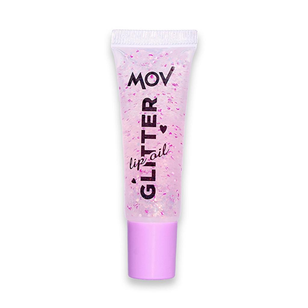 Mov Glitter Lip Oil No:01 Lila Shimmer Lip Gloss 6ml