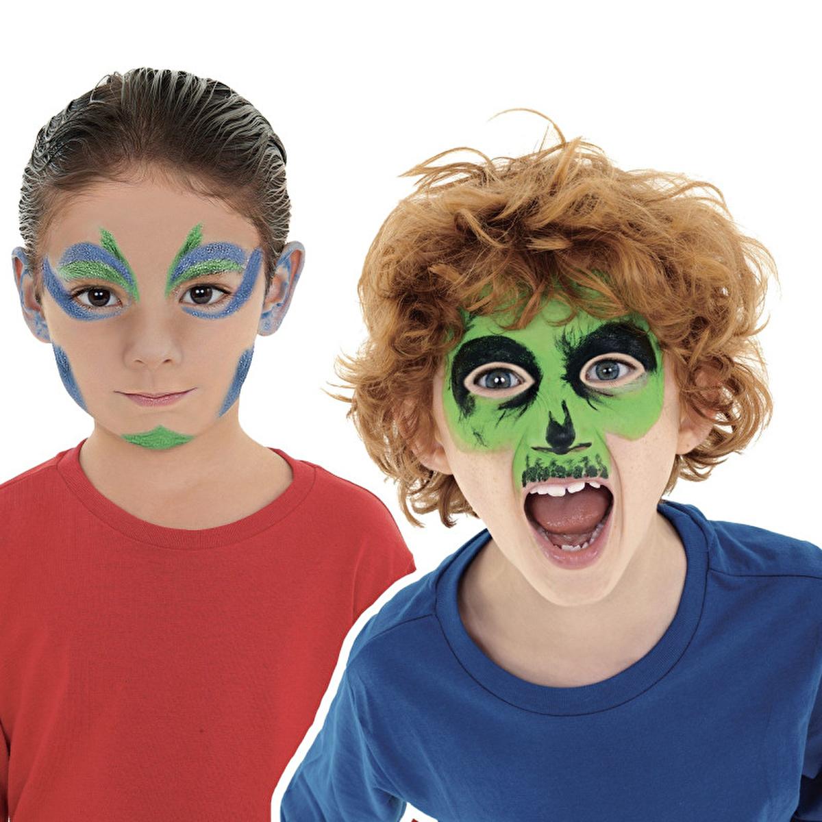 Carioca Kids Face Paint Set - 3 Vibrant, Water-Based Colors, Dermatologically Tested for Safe Use