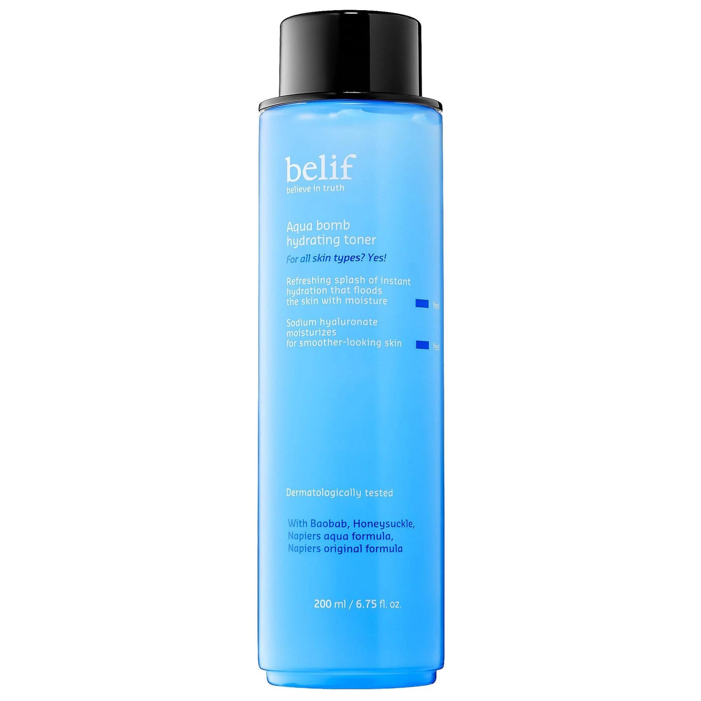 belif Aqua Bomb Hydrating Toner: Hyaluronic Acid Facial Toner for Intense Hydration, Dry & Dull Skin - Vegan, Cruelty-Free, Lightweight Formula