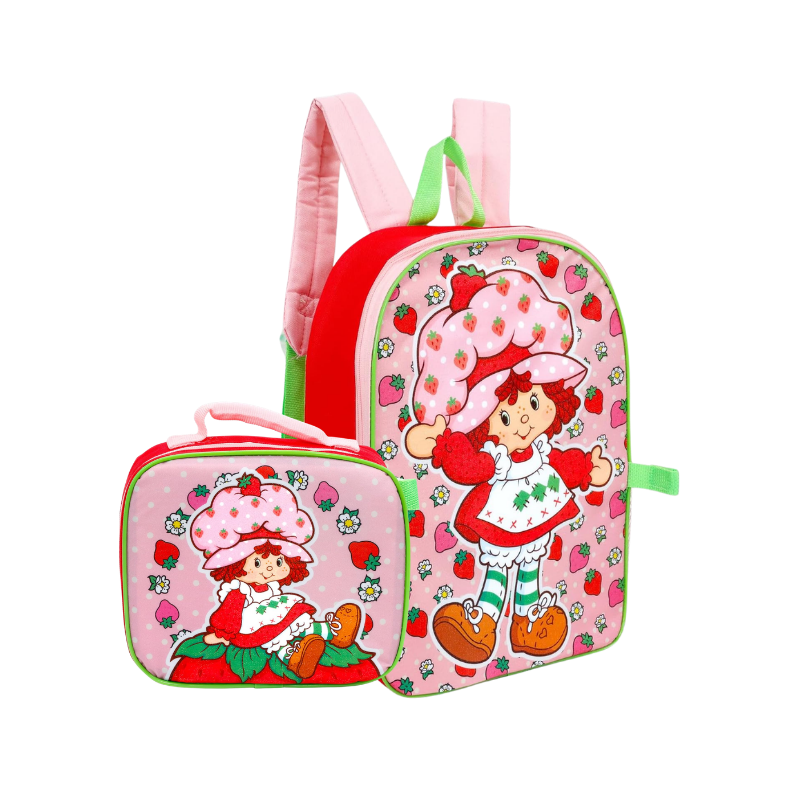 MOCHILA strawberry shortcake con lonchera