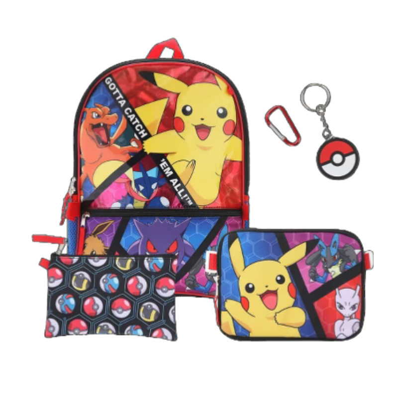 MOCHILA Pokemon con lonchera y cartuchera